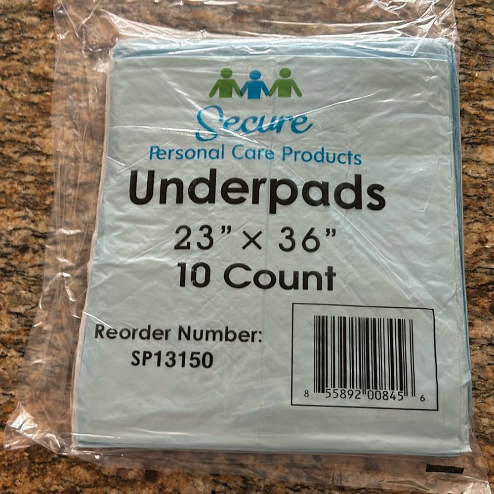 Secure personal products Underpads 23 “ x 36”